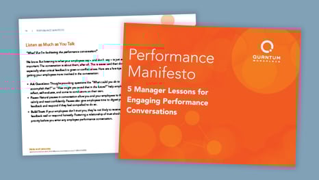 Performance Manifesto: 5 Manager Lessons for Engaging Employee Conversations